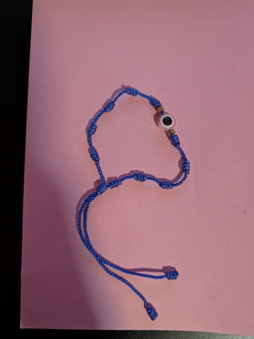 Blue & Pink Evil Eye Bracelet
